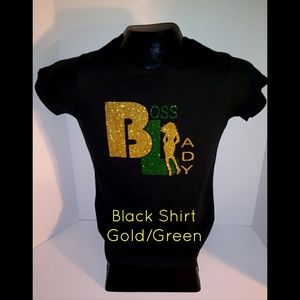 Plus Size Boss Lady Glitter T-Shirt